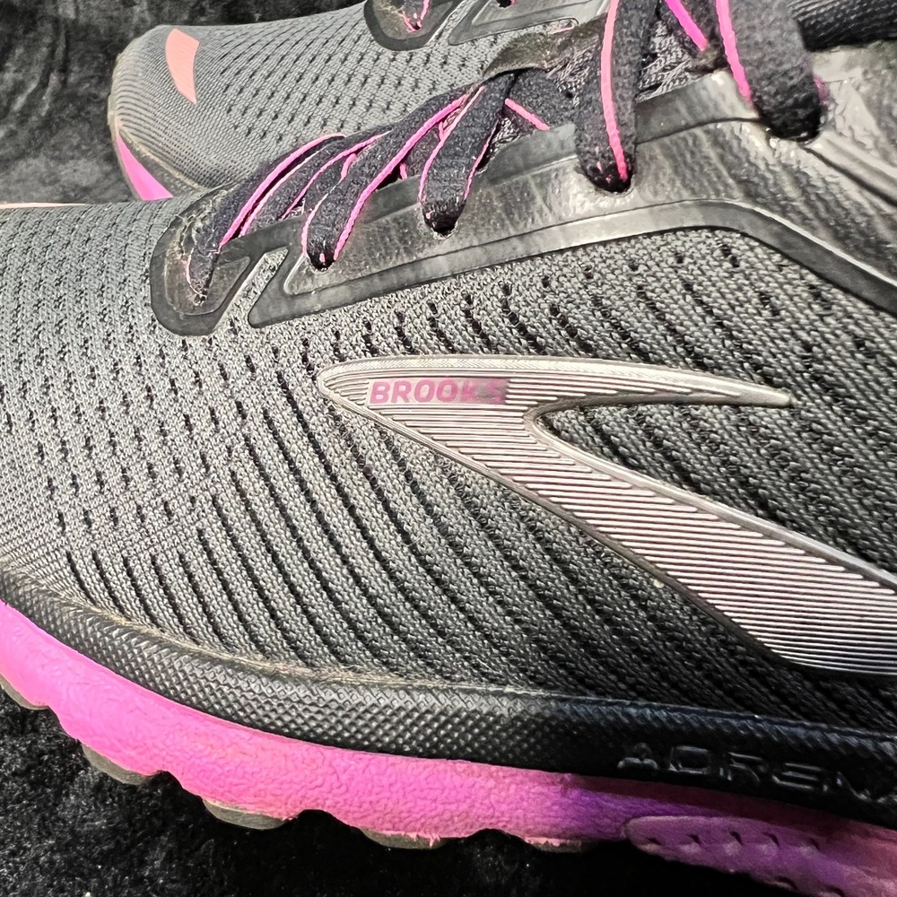 Brooks Adrenaline GTS 20 1202961B062 Womens US 9.5 Running Shoes Black Sneakers - Picture 2 of 9